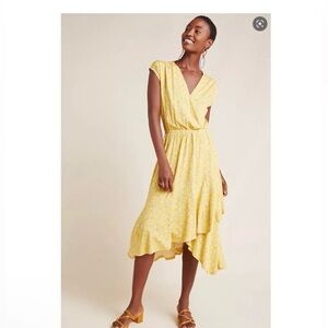 Maeve Yellow Paisley Dress, Large